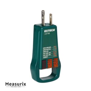 Extech ET16 Receptacle Tester for Type B Electrical Outlets