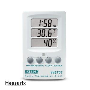Extech 445702 Hygro-Thermometer Clock